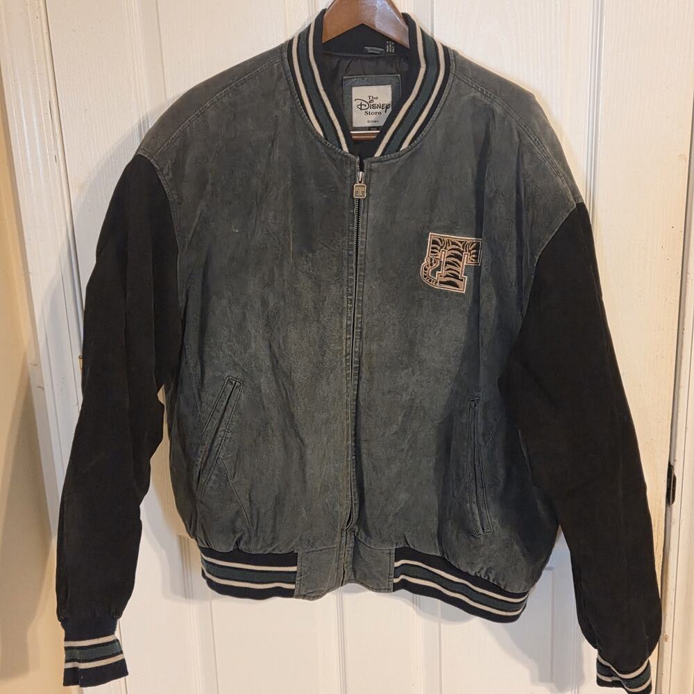 Vintage Disney Jacket Adult 2XL 1968 TIGGER Winnie Pooh Varsity broken zipper